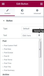 configure fields