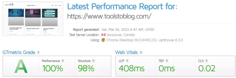 Speed_test_ToolstoBlog_Result_least_time