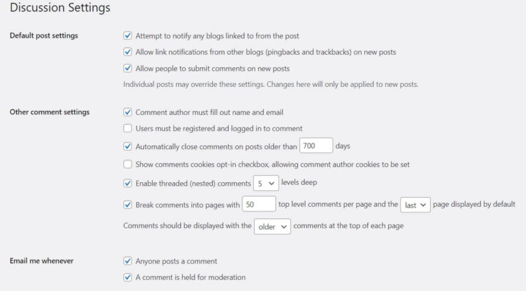 WordPress_Comments_Settings